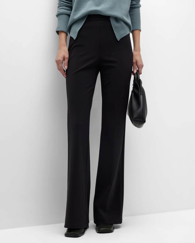 High-Waist Flare Precision Ponte Pants